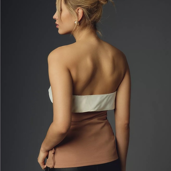 Anthropologie Strapless Side-Tie Ruched Top - Picture 8 of 10